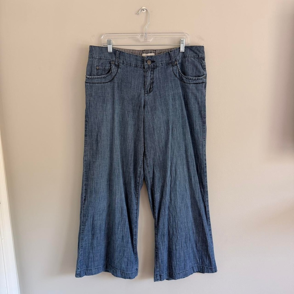 Y2K MEDIUM WASH VENEZIA LOW RISE WIDE LEG JEANS - Picture 2 of 6